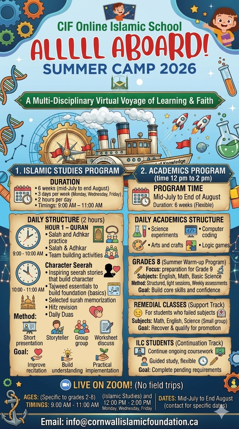Online Summer Camp 2026 for Muslim families in canada